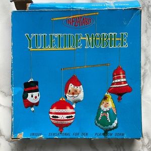 Vintage Santa / Snowman / Angel - Yuletide Inflatable Mobile - AS IS